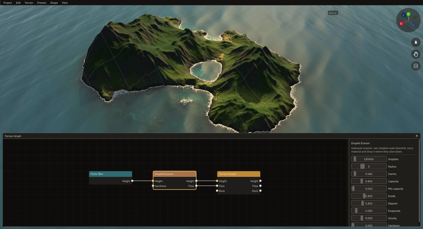 Terrain Generator: Generate